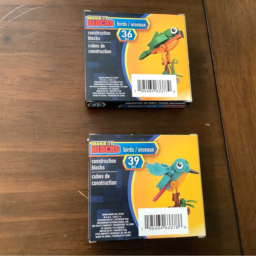 Colorful Bird Construction Block Set - Picture 2 of 2